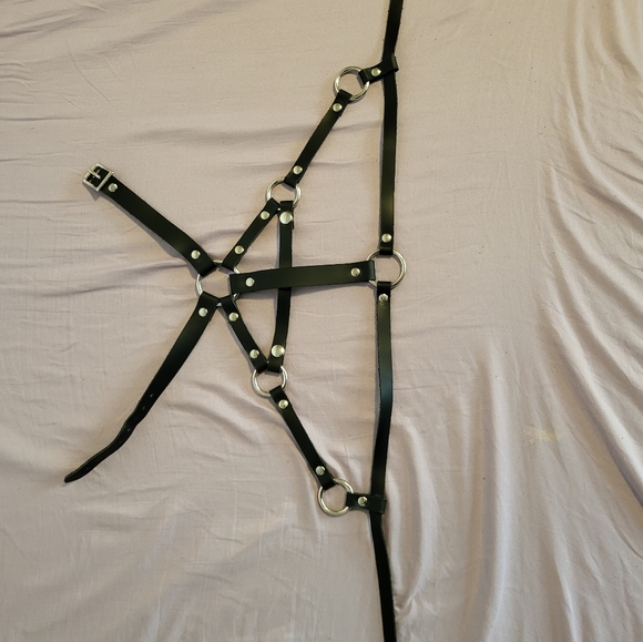 Leather fashion harness - Picture 1 of 8